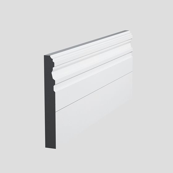 Elegant White Baseboard 3D Model Design