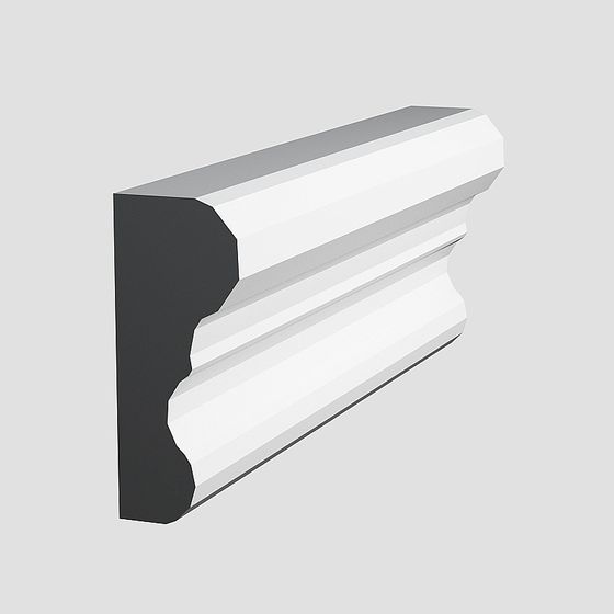 Elegant Low-Polygon Architectural Line Model 3D model