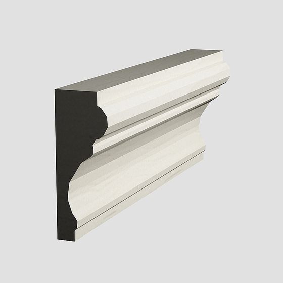 Low-Poly High-Detail Architectural Decorative Trim 3D model