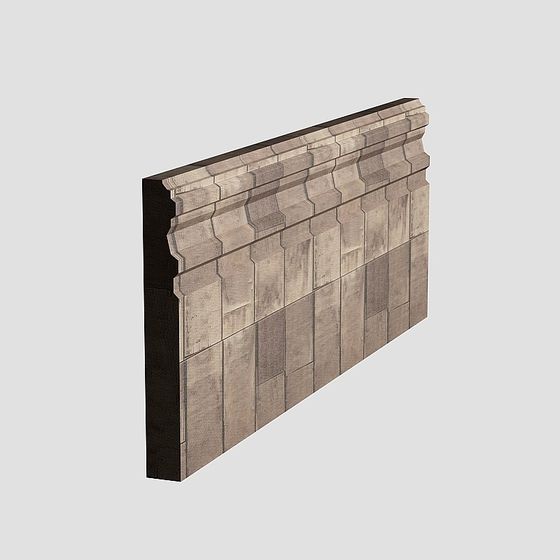 Urban Facade Low Poly 3D model