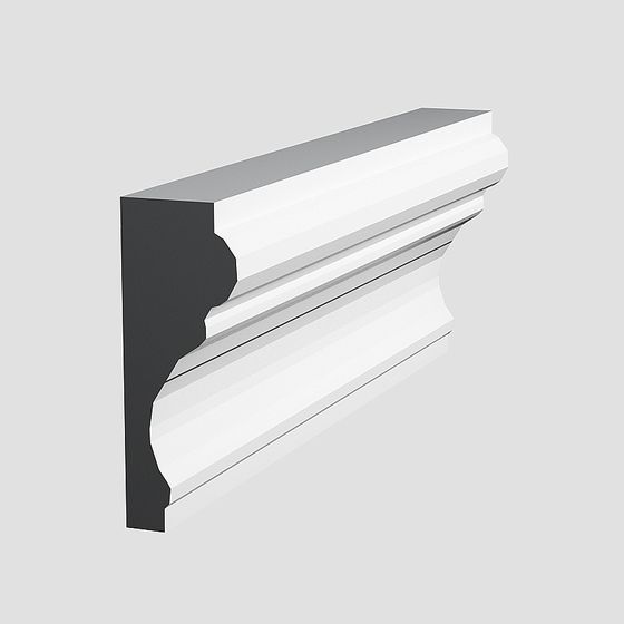 Elegant Low-Poly Architectural Detail 3D Model