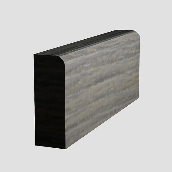 Urban Edge Trim Piece 3D model for Contemporary Designs