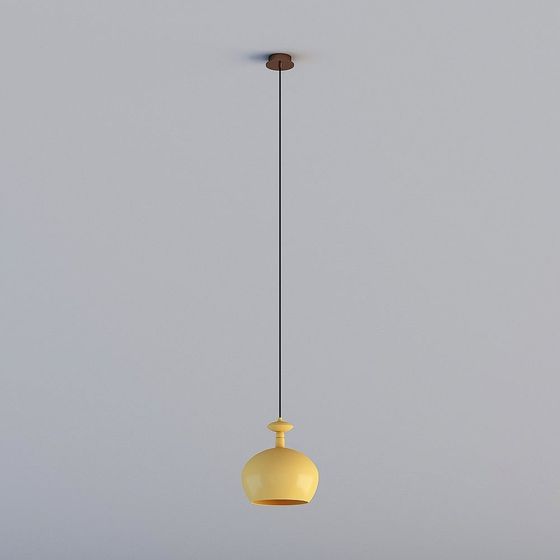 Stylish Low-Polygon Pendant Light 3D model