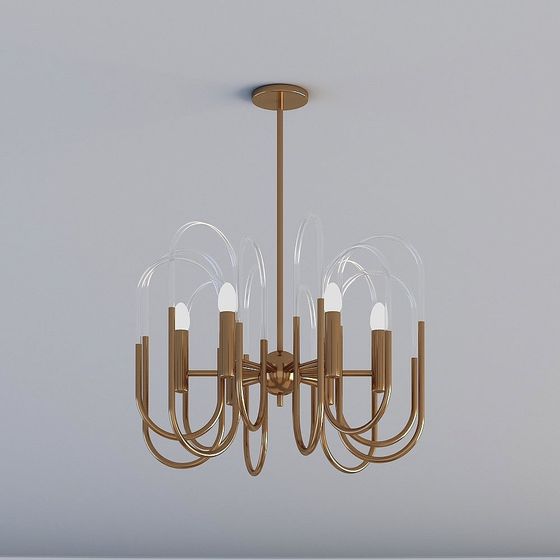 Stylish Chandelier 3D model for Modern Interiors