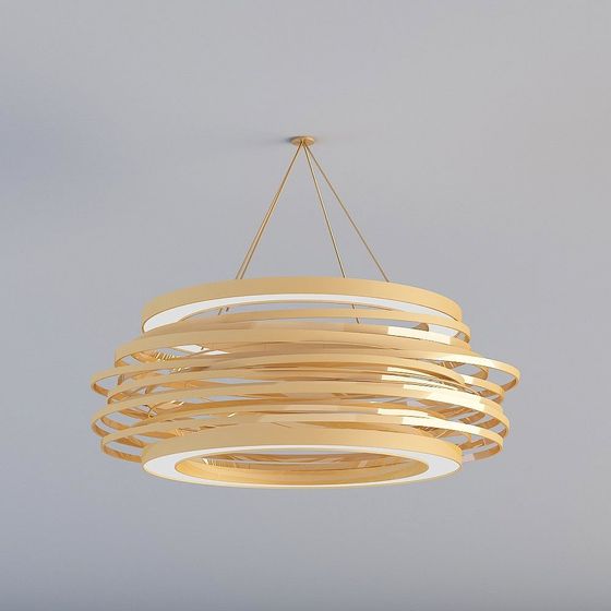 Artistic Low Polygon Chandelier 3D model
