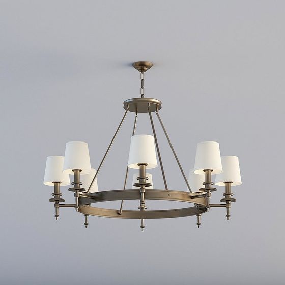 Stylish Low Poly Chandelier 3D model for Modern Spaces