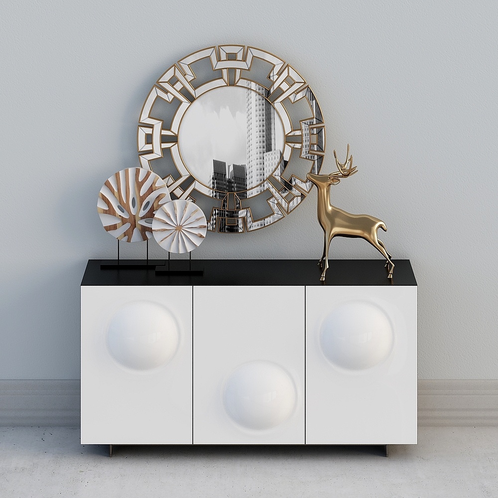 Buffet blanc européen simple, Buffet