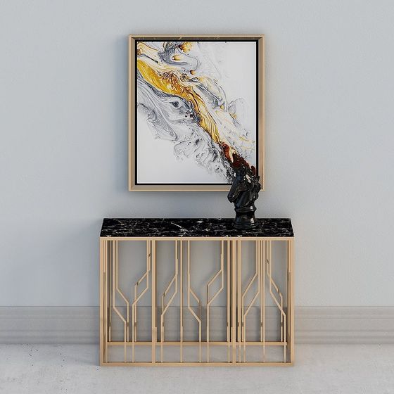 Art Deco Console Table 3D model for Modern Designs