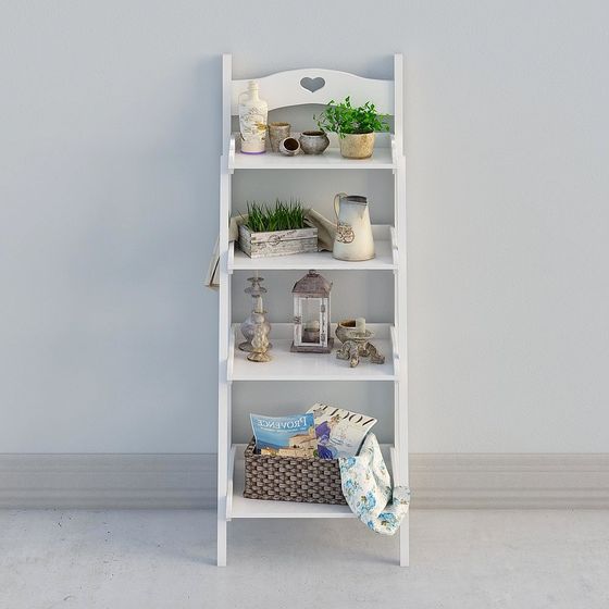 現代白色置物架