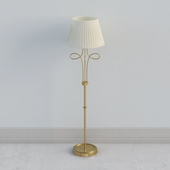 Elegant Floor Lamp 3D model for Modern Interiors