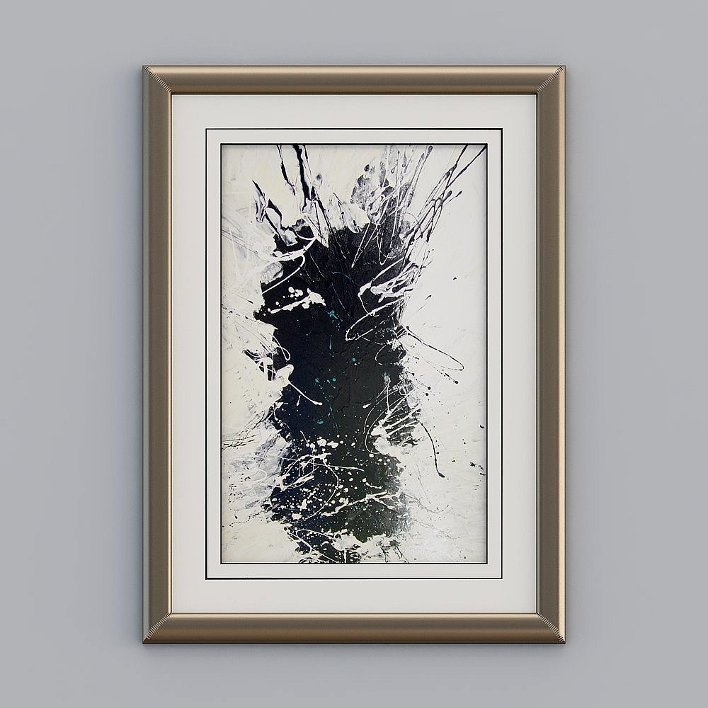 Abstract Art Frame 3D model