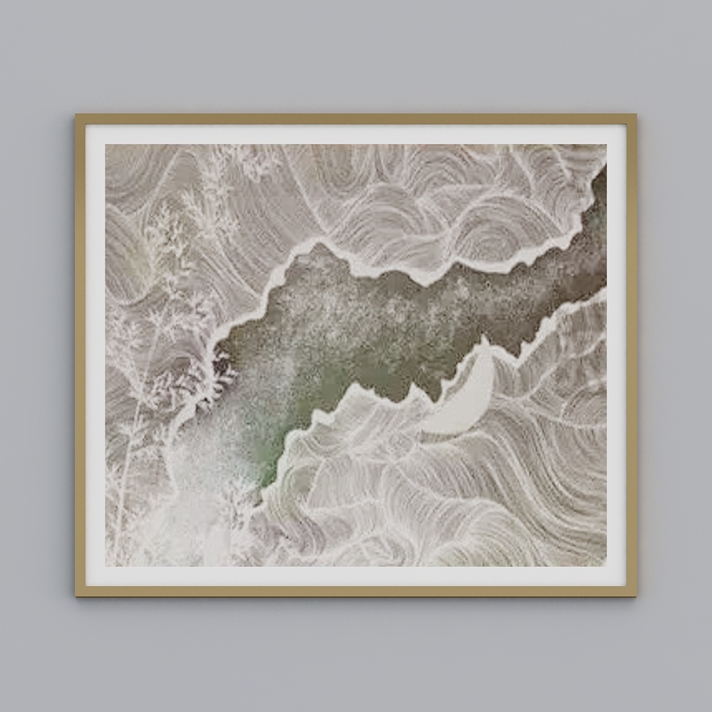 Modern wood-colored decorative painting Stroke