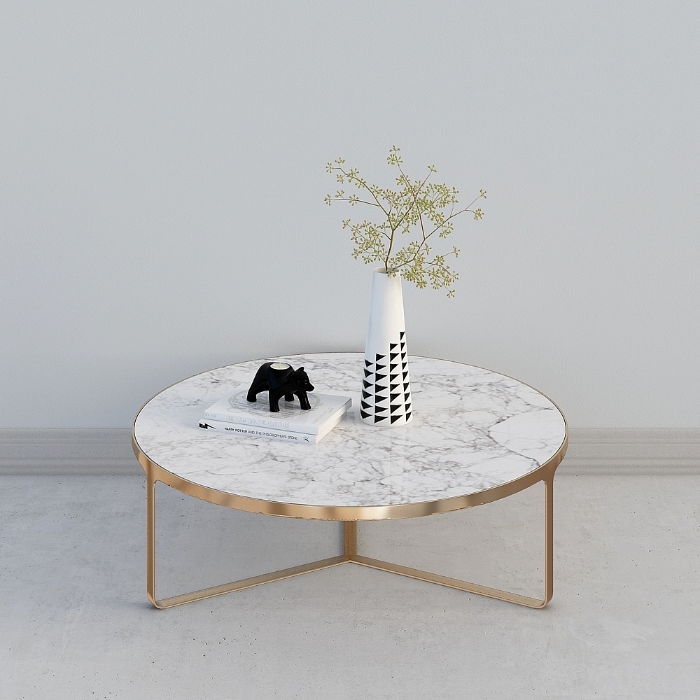 Bàn cà phê trắng hiện đại