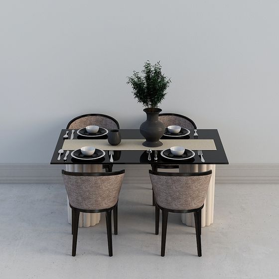 Bộ đồ ăn nhóm Bàn đen của nhà hàng Jane's