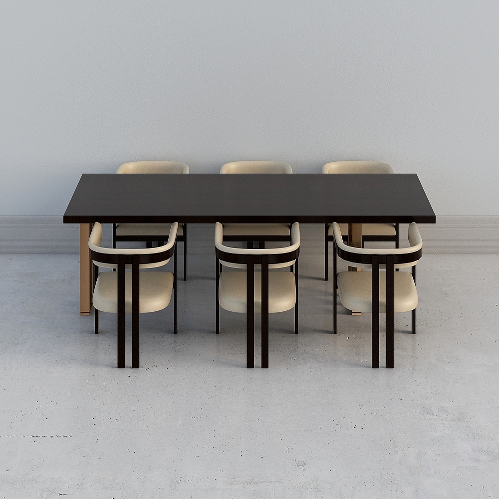 Modern restaurant black dining table combination Dining Set