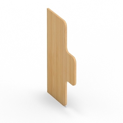 Stylish Low-Polygon Bookshelf 3D model