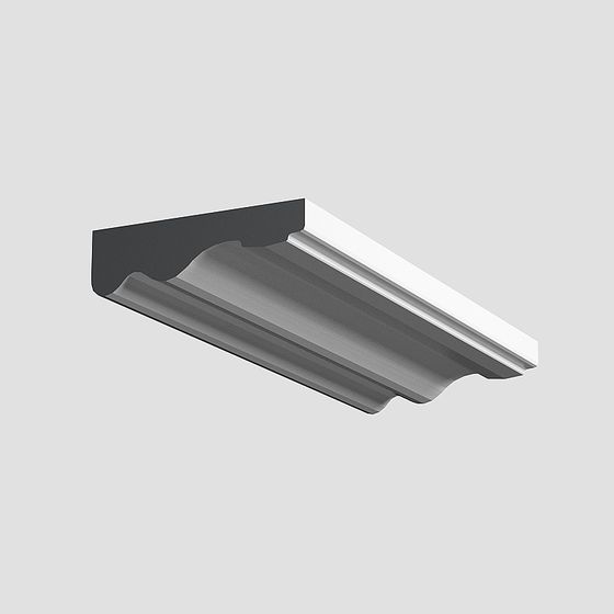 Elegant Low-Poly Architectural Cornice 3D model