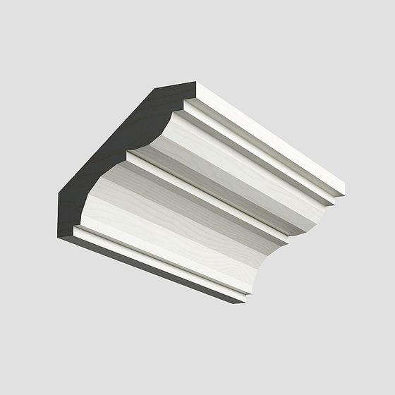 Stylish Low-Polygon 3D Model with Wooden Details