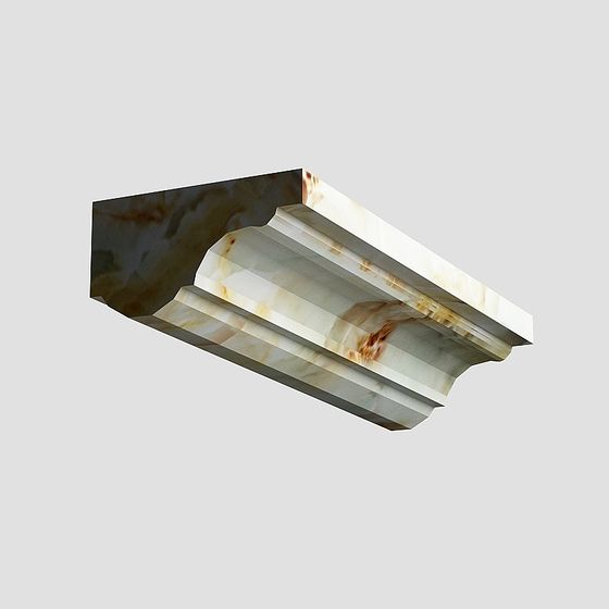 Classical Corinthian Capital Low-Poly 3D Model