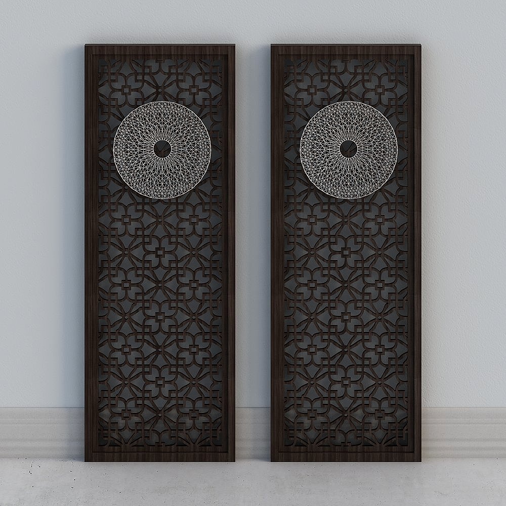 Vách ngăn màu đen đơn giản kiểu châu Âu