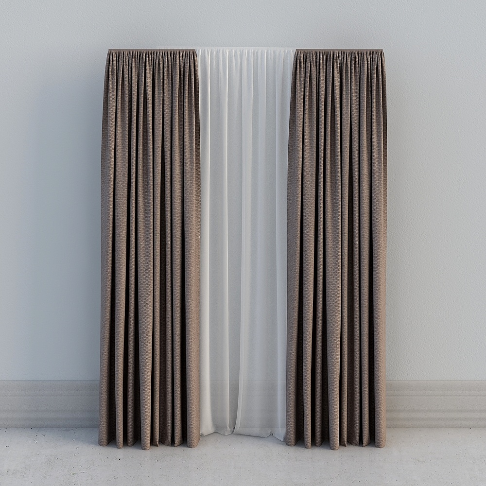 Modern Brown Curtains Curtain
