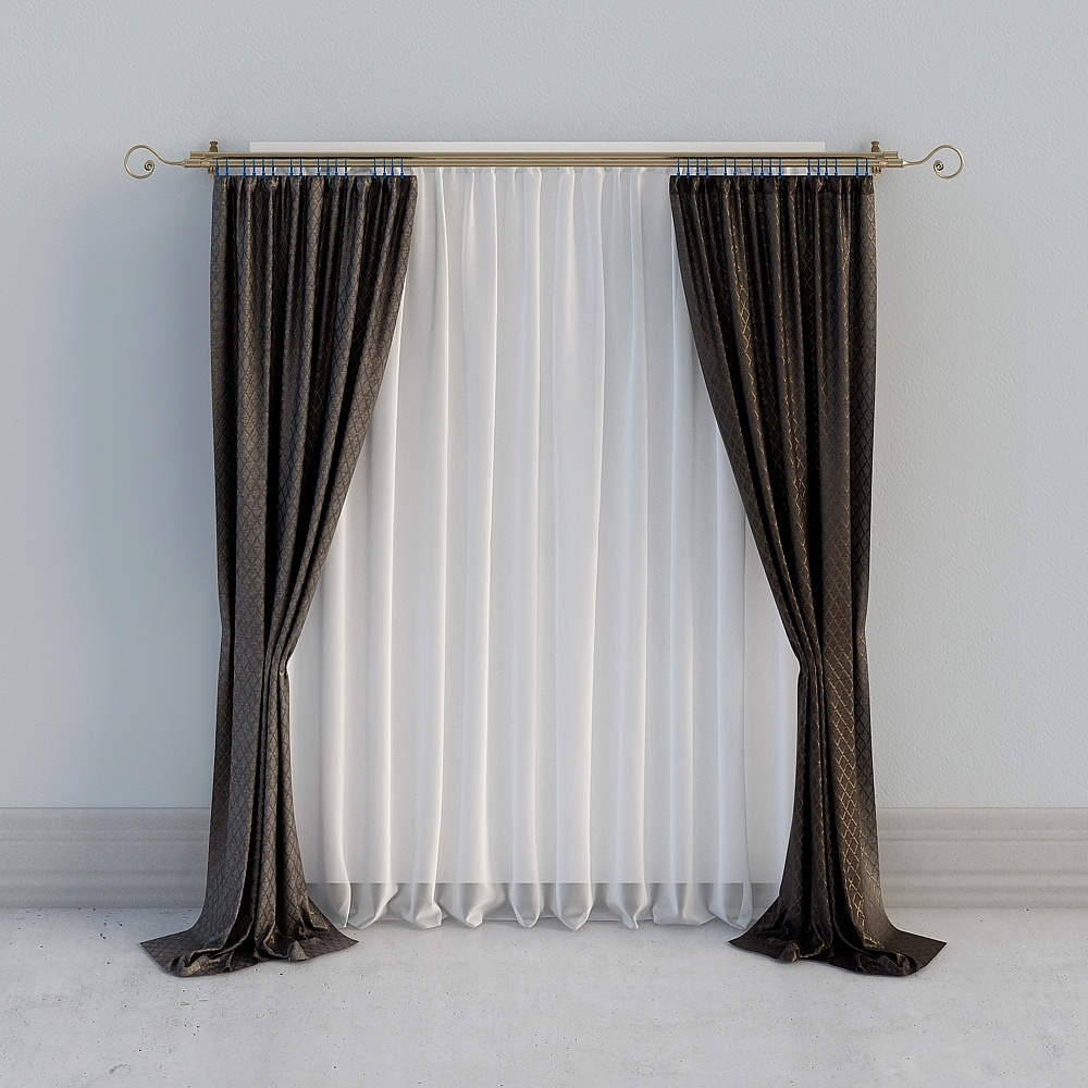 Black curtain Jane O Curtain
