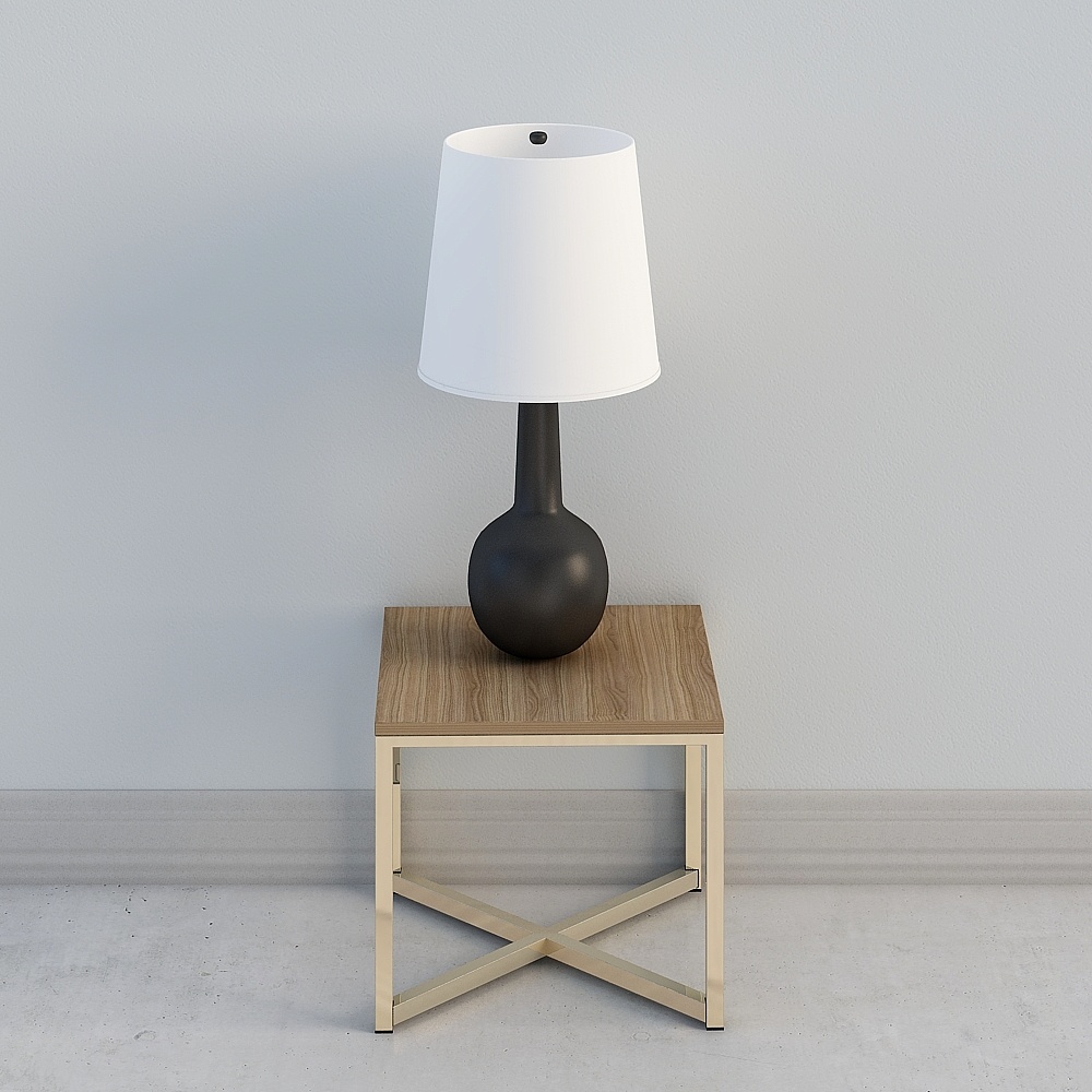 Tavolino da Caffè Moderno con Bordi in Legno