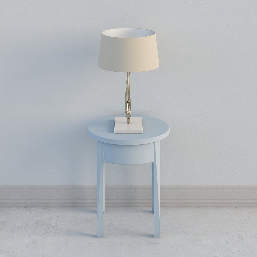 Moderner weißer Beistelltisch