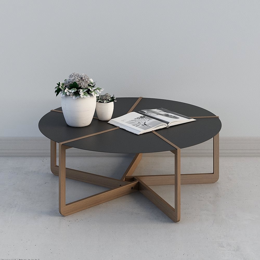 Bàn cà phê đen châu Âu đơn giản Bàn cà phê