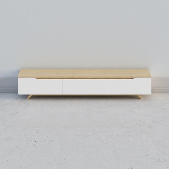 現代淺木色電視櫃