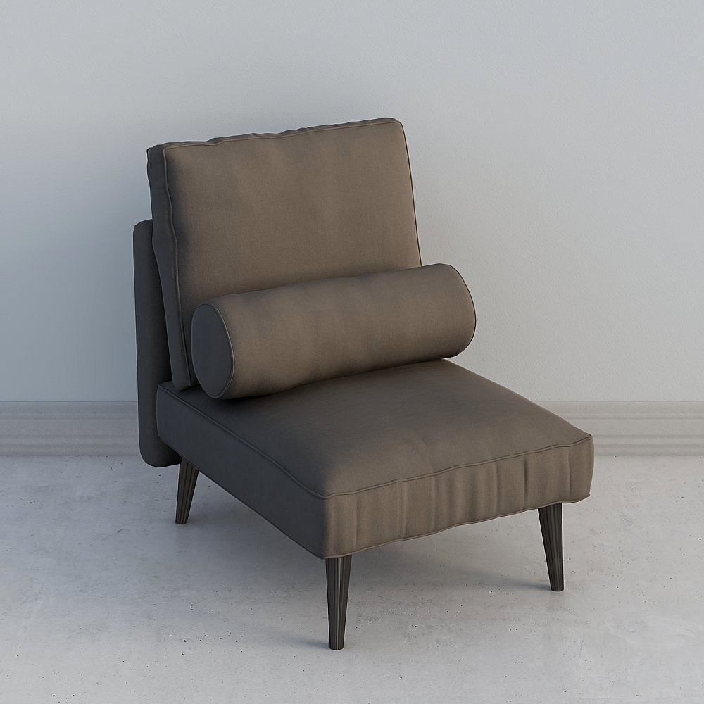 Divano singolo moderno grigio