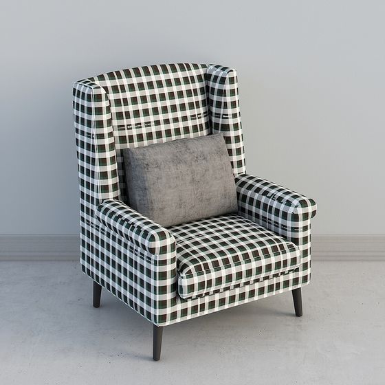 現代黑色單人沙發