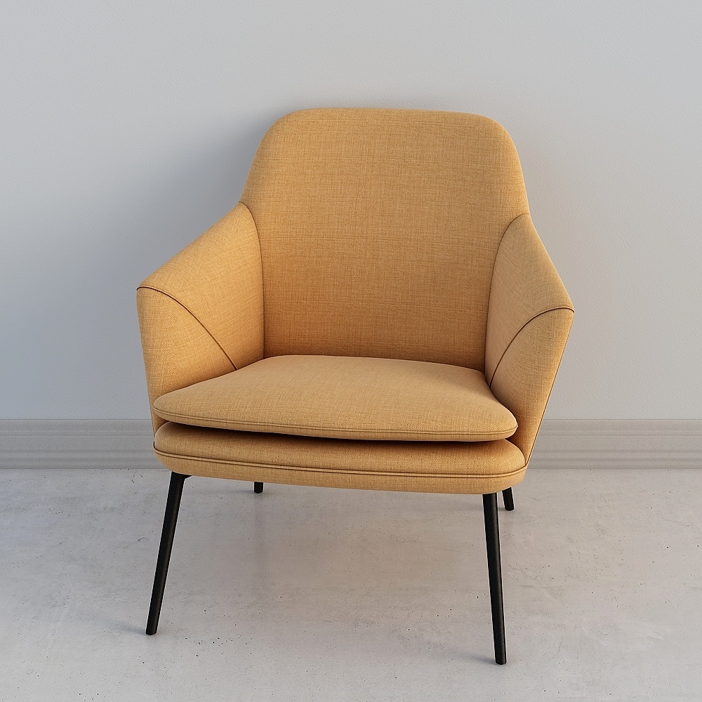 Ghế sofa đơn màu vàng