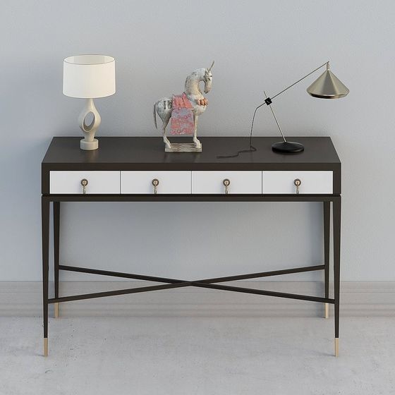 Urban Minimalist Console Table 3D model