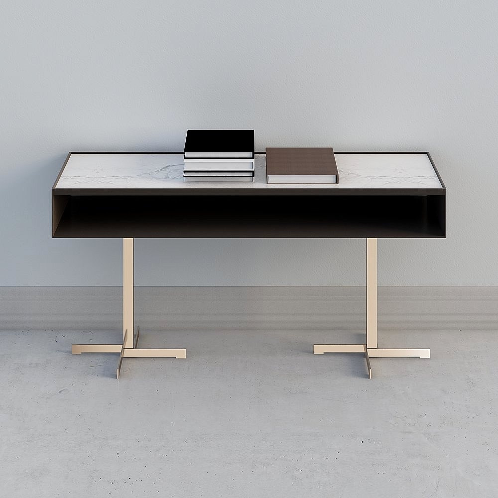 Credenza moderna in bianco e nero