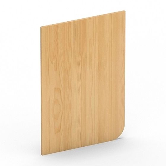 High-Detail Wood Grain Board 3D model