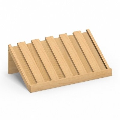 Sloped wine bottle holde