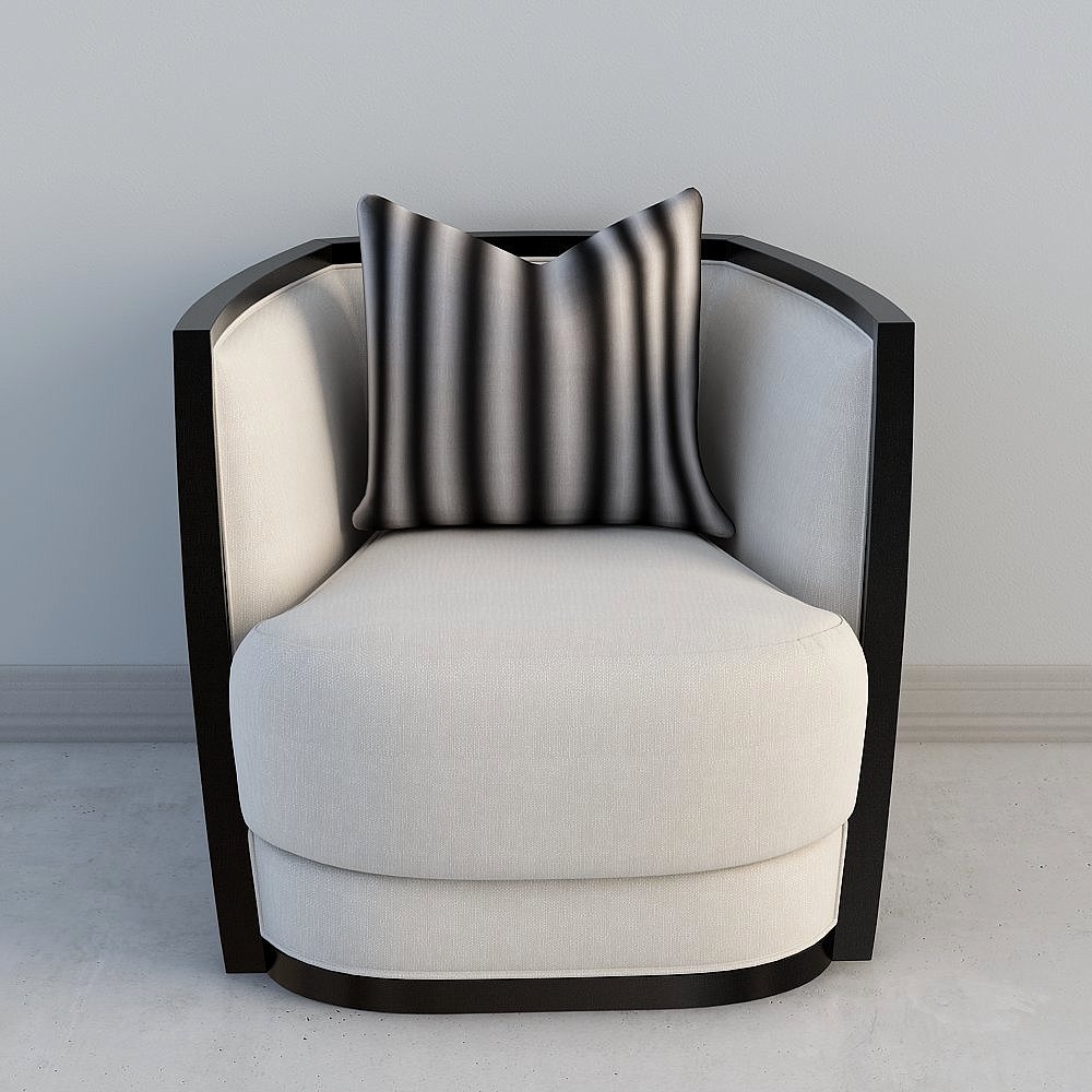 American white single sofa Single Sofa