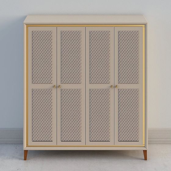 Elegant Storage Cabinet 3D model for Modern Interiors