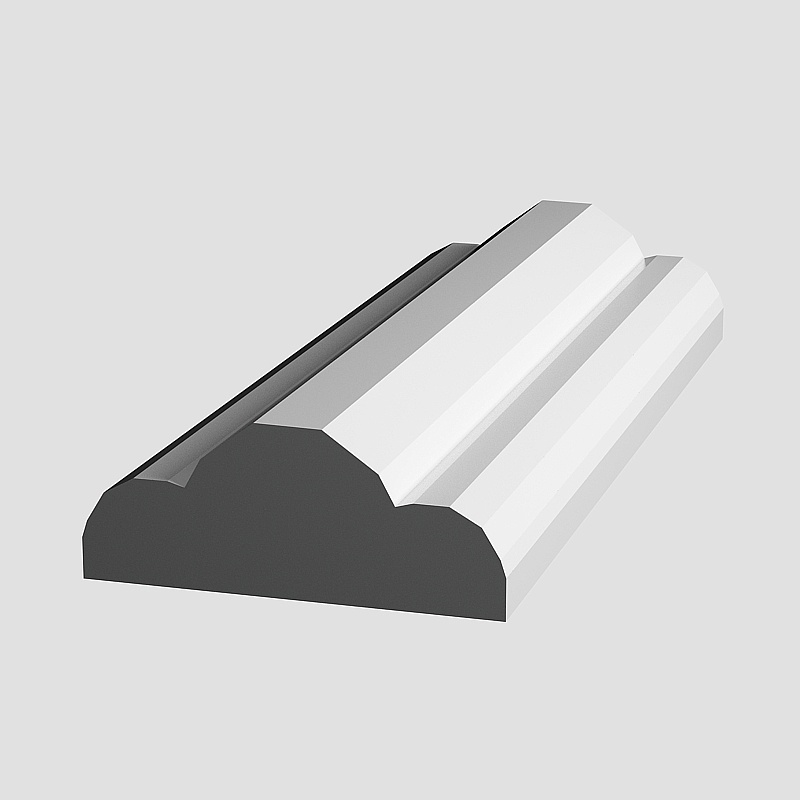 Plaster semi-circular line