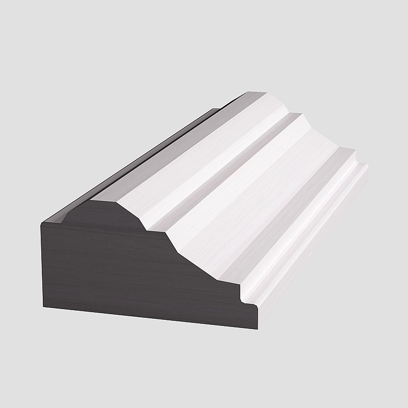 Minimalist Low-Polygon Architectural Decorative Lines 3D model