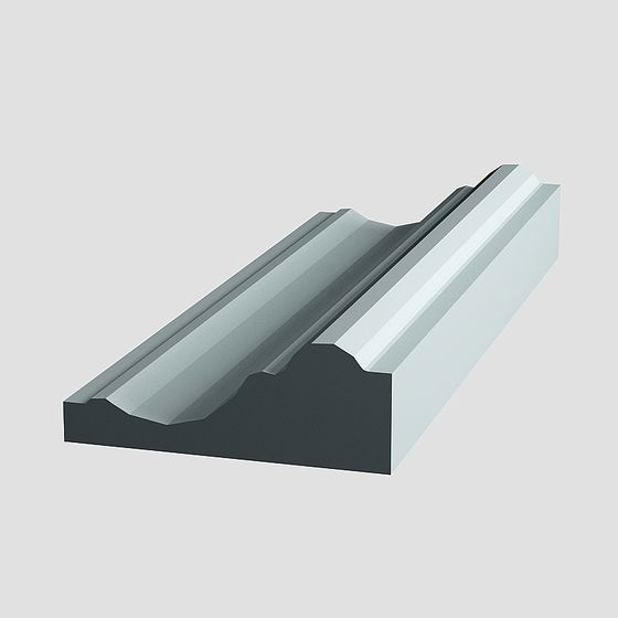 Mediterranean Blue Waist 3D Model with Decorative Line