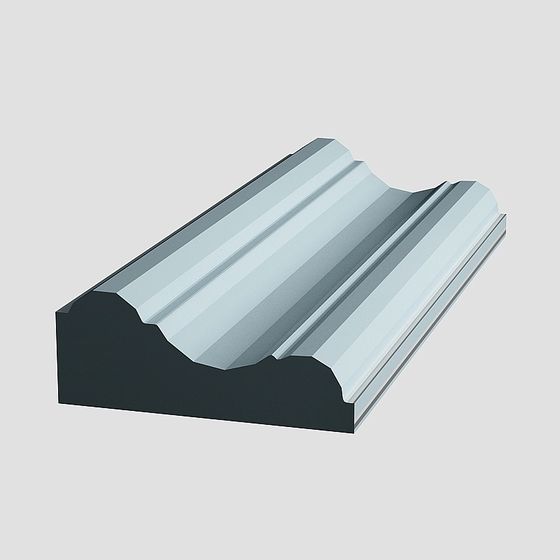 Low Poly Architectural Decorative Line 3D Model