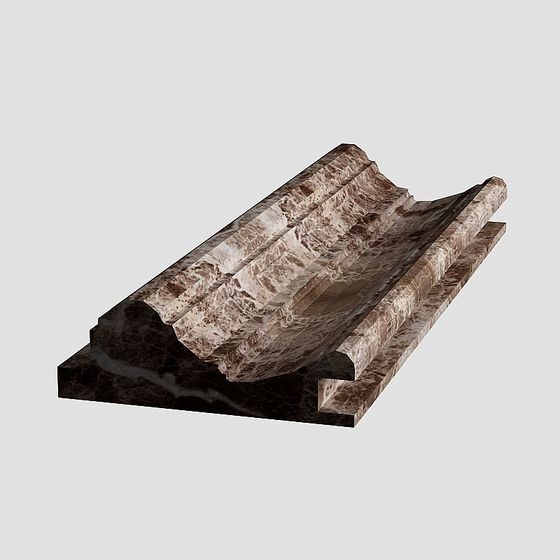 Marble Column Cap 3D model