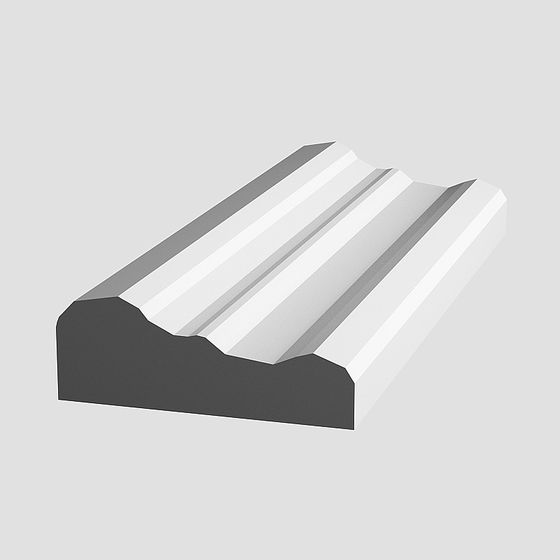 Modern Architectural Decorative Strip 3D Model