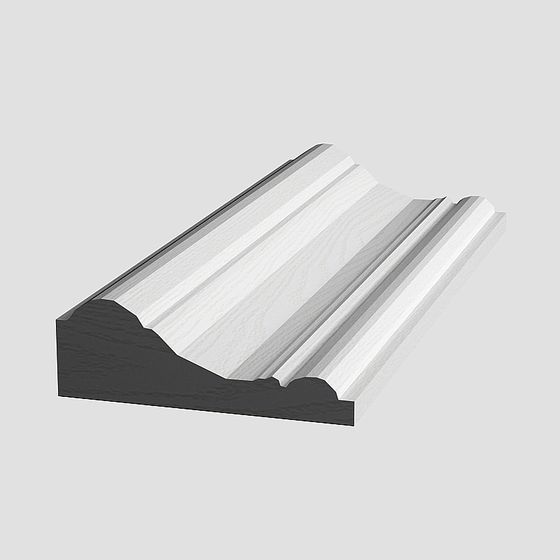 Wooden Decorative Strip 3D model