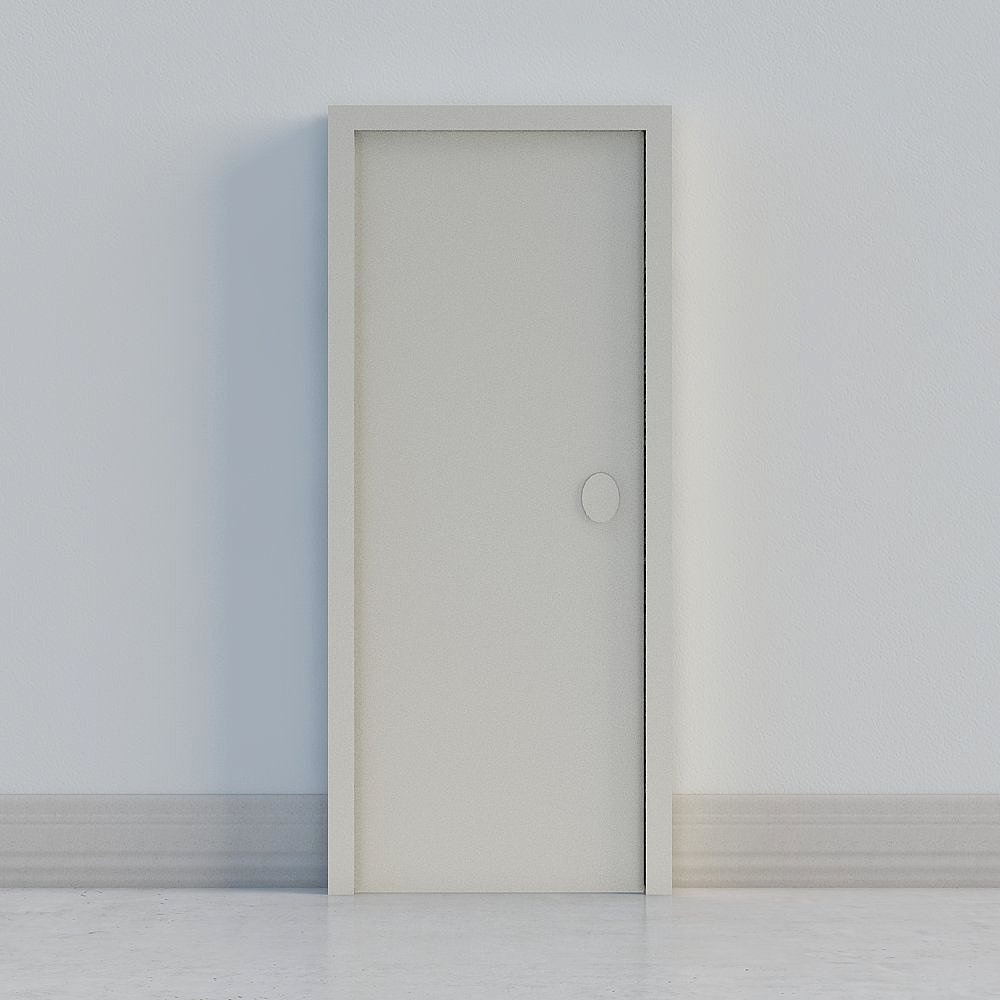 minimal gray door