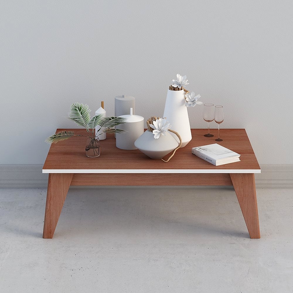 Tavolino da Caffè Moderno in Mogano