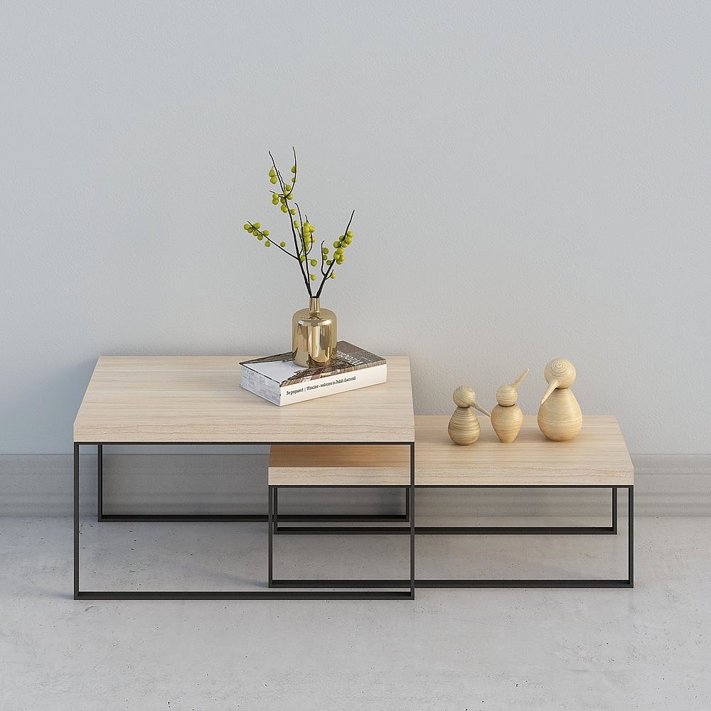 Mesa de café/mesa de té de color madera clara de Jane O