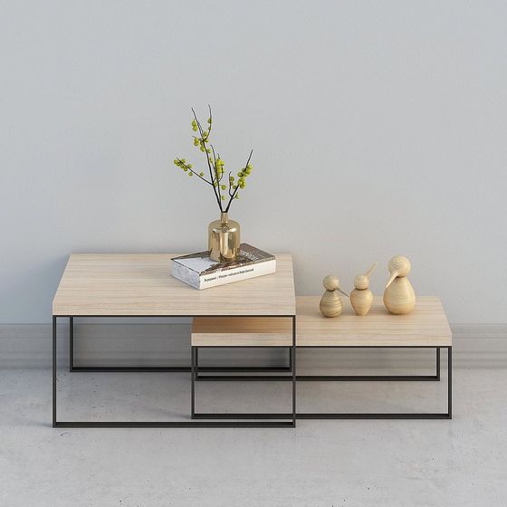 Mesa de café/mesa de té de color madera clara de Jane O